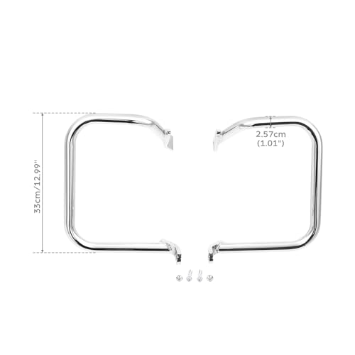 Green-L Barandillas Cromadas para Alforjas Compatibles con Harley Softail FLST 2000-2017 miniatura 3
