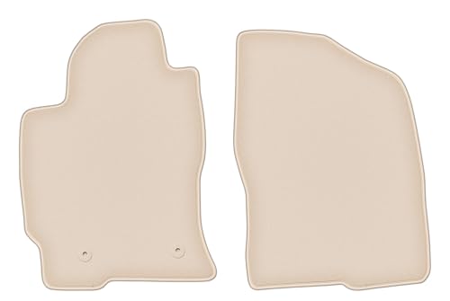 Tapis de voiture avant en velours beige pour Toyota Prius II 2003-2010