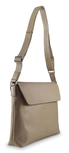 Sac crossbody Jost Arva L écru grand format minimaliste - 2