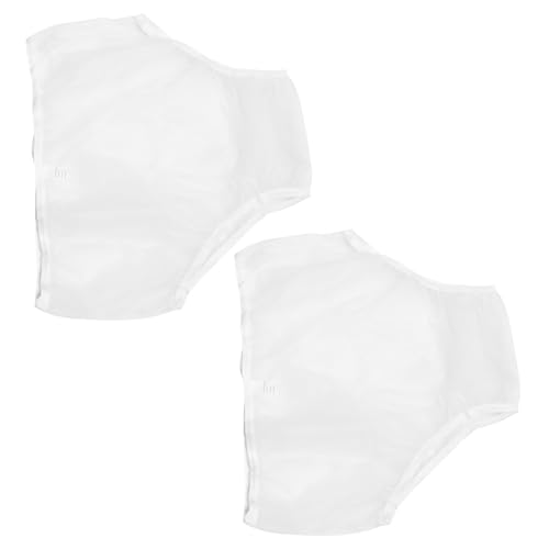 BCOATH Leakproof Adult Diaper Covers 2pcs Washable Reusable Eva Diaper Pants for Elderly Soft Comfortable Breathable