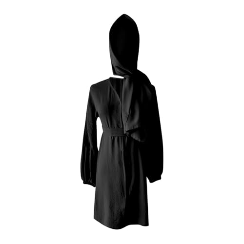 Muslim Dress for Girls Islamic Prayer Abaya Maxi Dresses Set Long Sleeve Cardigan Kaftan Robe with Hijab Girls Robe3