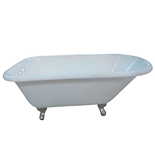 Kingston Brass 66-Inch Brushed Nickel Feet