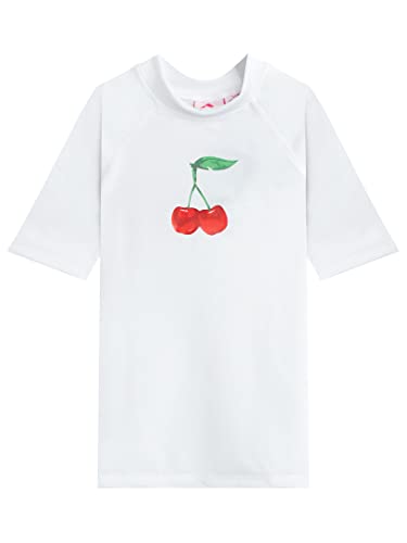 Image of Kanu Surf Girls' Jade Rash Guard UPF 50+ Sun Protection Short Sleeve Swim Shirt