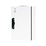 Une pince robuste maintient fermement environ 70 feuilles de papier A4.