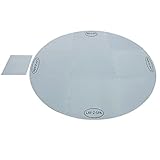 Lay-Z-Spa Round Floor Protector, 10 Piece Hot Tub Mat, Spa Accessory (Fits most models) Grey, 2.1m Diameter