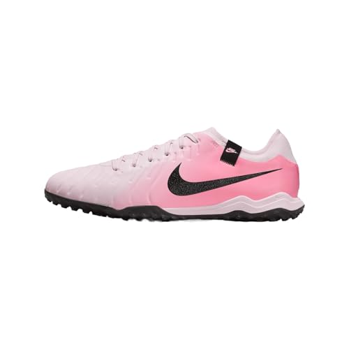 Nike Tiempo Legend 10 Pro Turf Low-Top Soccer Shoes (DV4336-601, Pink Foam/Black) Size 11.5