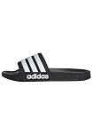 adidas Unisex Adilette Shower Slides, Core Black / Cloud White, 9 UK