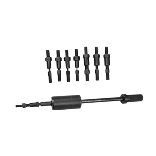 Generic Manual Pin Puller Black Pull Hammer Kit Easy Use Steel Professional Pin Removal Tool Pulling Hammer Thread Locating Taper, M3 to M12 Out