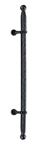 神栄ホームクリエイト(Shinyei Home Create) ドアハンドル ロートアイアン HW1402-B ブラック 本体: 奥行6.8cm 本体: 高さ6.5cm 本体: 幅70cm M8ビス付属