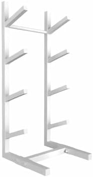 Heavy-Duty Floor-Standing Snowboard and Ski Rack Display Stand, Black Organizer for Scooters, Perfect for Shops and Home Storage Solutions