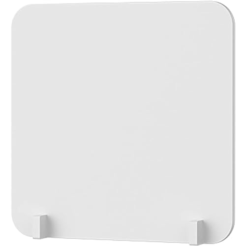 Yubbuio卓上パーティション 衝立 パーテーション デスク仕切り パーテーションパネル 組み立て簡単 カウンター 安全衛生対策 居酒屋 飲食店 食事 学校 角丸加工 デスクパーテーション デスク用パーテーション (ホワイト,A-40*60)