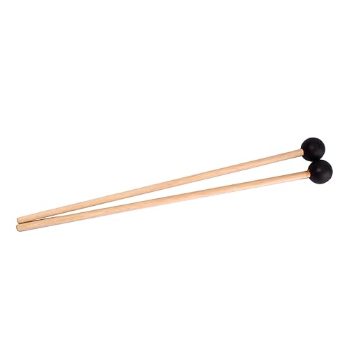 Levemolo Baquetas para Tambor Pequeño de Madera con Cabeza de Goma Resistente para Niños y Principiantes miniatura 1