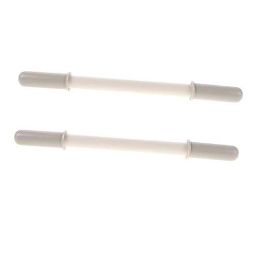 FIXOSHEE 2pcs White Plastic Handle Replacement for Rocking Horse Ergonomic Threaded Grip for Rocker and S Rocker Easy to Install Safe Part Accessories