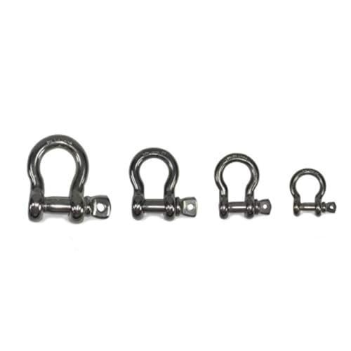 T-316 Stainless Steel Bow Shackle Marine Grade 3/16