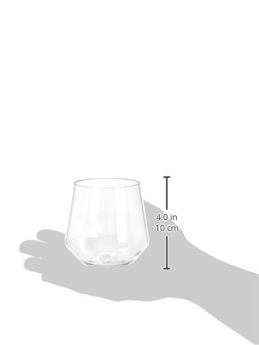 Amazon Basics Tritan Bpa-Free Plastic Stemless Wine Glass, 14-Ounce, Clear - Set Of 4 #TOP3