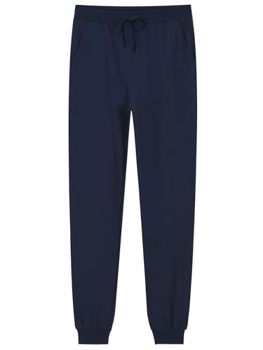 Weintee Women's 36' Inseam Tall Cotton Sweatpants Extra Long Joggers Athletic Pants XL Navy