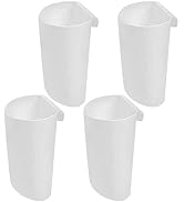 STOBOK 4Pcs Hanging Cup Holder Little Hanging Buckets Utility Rolling Cart Accessories for Office...