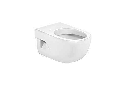 Roca A346247000 Colección Meridian - Taza Suspendida con salida Horizontal, Blanco (asiento...