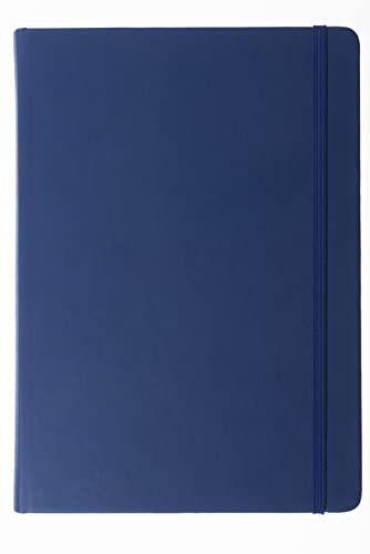 Collins Debden Legacy A5 Plain Blue Notebook – Royal Blue Journal with ...