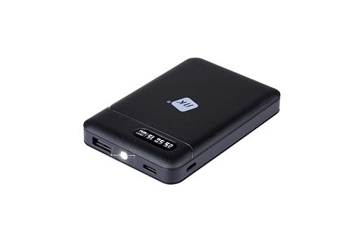 NK Batería Externa Portátil 5.000 mAh con Cargador USB y Micro USB - Compacta, Ligera y con Indicador LED, Protección Antiexplosión
