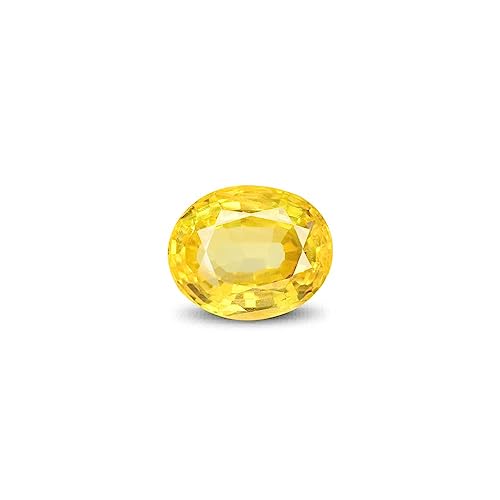 Saphir jaune naturel Pukhraj de 5,25 Ratti, le cadeau précieux idéal