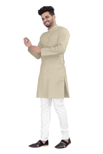 Image of trustous Mens straigth Solid Kurta Pyjama Set Combo in 100% Cotton with 16 Colour Option and Size are XS to 3XL for (Birthday,Wedding, Ceremony, Casual, Engagement)