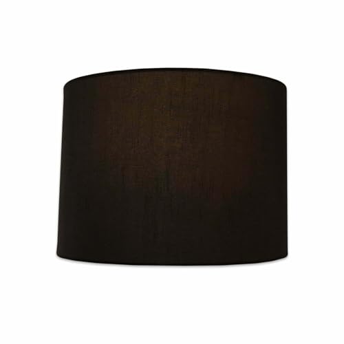 Royal Designs, Inc. HB-610-12BLK/GL Shallow Drum Hardback Lamp Shade, 11 x 12 x 8.5, Black with Gold - Thumbnail 4