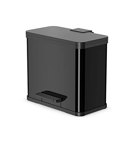 Hailo Öko trio Plus L Mülltrenner 0633-260 | 3x9 Liter, 3 einzeln herausnehmbare Inneneimer mit Soft Close | Schwarz - 0633-260 Hailo Öko trio Plus L Mülltrenner 0633-260 | 3x9 Liter, 3 einzeln herausnehmbare Inneneimer mit Soft Close | Schwarz