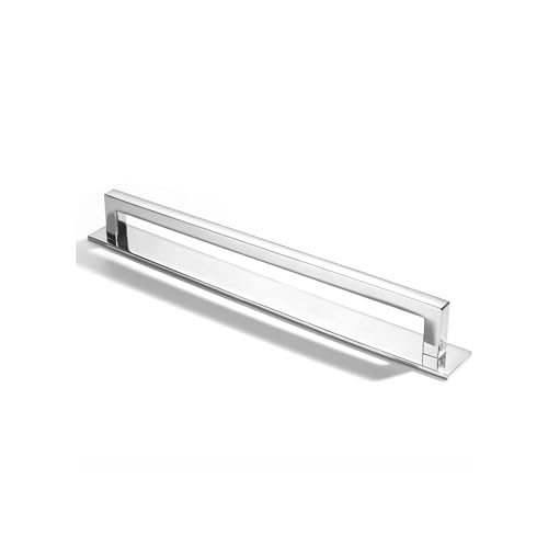 khtumeware 5 Pack 8 Inch Hole Center Polished Chrome Cabinet Pull with Backplate Solid Heavy-Duty Handles with Base Plate Cabinet Hardware Drawer Pulls Kitchen Cabinet by khtumeware - Used condition - US$52.52
