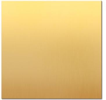 Brass Sheet Metal Plates, 2 x 2 Inch, 24 Gauge/0.5mm, 12 Pcs for Craft and Repairs