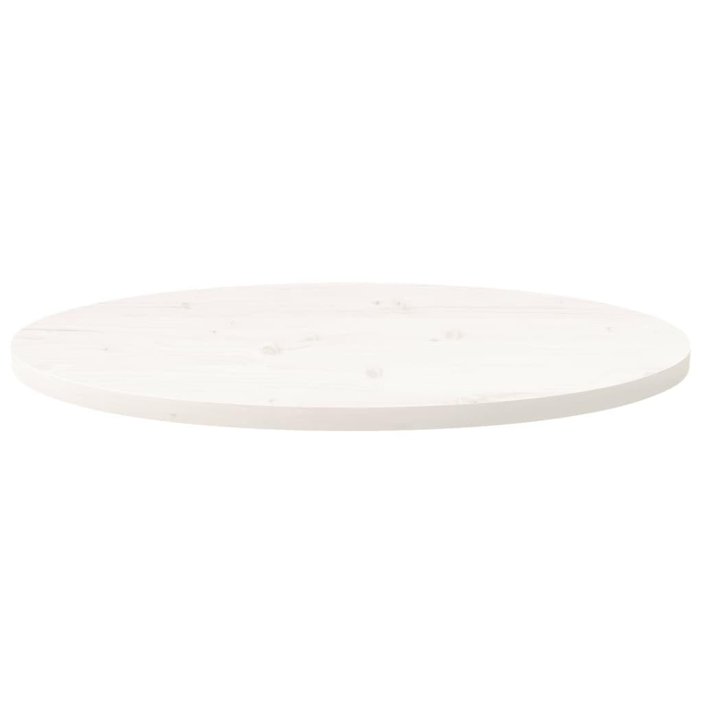 Blat stołu, biały, 80 x 40 x 2,5 cm, lite drewno sosnowe, owalny blok na stolik kawowy, stolik pomocniczy, stół barowy, blat kuchenny, blat biurkowy