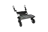 Kinderwagen-Mitfahrbrett bis 20 kg – universell einstellbar, gefederte Räder, Anti-Rutsch-Standfläche, ideal für ältere Geschwister