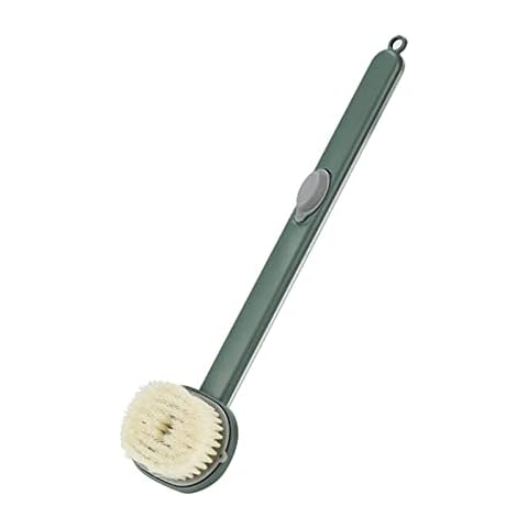NICEYY Long Handle Detachable Bath Massager Brush,Easy Lotion Applicator,Body Brush For (Green) Cover