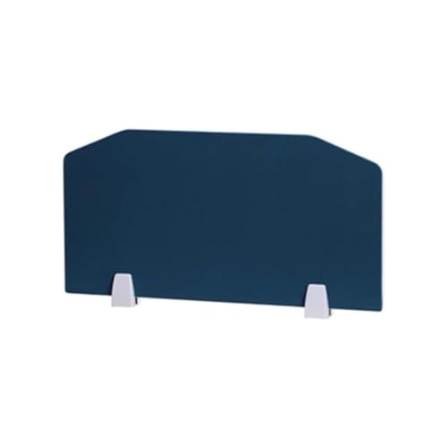 GDMDPTE Desktop partition,Acoustic Freestanding Desk Divider, Noise Reducing Table Privacy Panel Partitions, Office Workstation Desktop Cubicle(Blue,100x30cm)