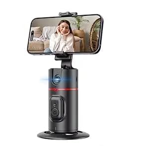 SMARS Auto Face Tracking Tripod | Smart Shooting Phone Holder with Remote | 360° Rotation Mobile Holder for Smart Video & Photo Shooting | Gesture Control for Vlogs Streaming