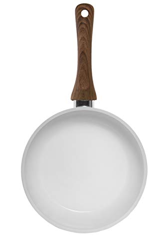 Foto von wenco Bratpfanne, Ø 24 cm, Induktionsgeeignet, Aluminium mit Keramikbeschichtung, Professional, Weiß/Schwarz, 539623