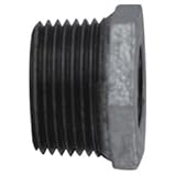 MIDLAND INDUSTRIES 64504 Hex Bushing, 1/2 in MPT x 1/4 in FPT, Iron, Galvanized