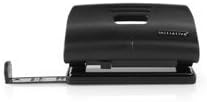 – Initiative 2 Hole Punch - Compact 12 Sheet Capacity Lock Down Handle Black