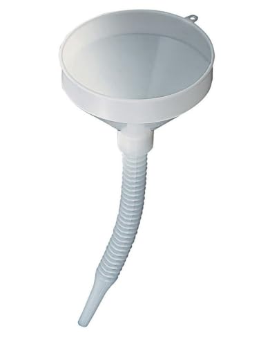 Entonnoir de 23 cm avec tube réglable et passoire pour l'entretien mécanique