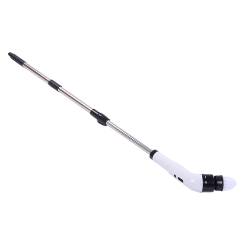 Asixxsix Épurateur électrique, Brosse de Nettoyage sans Fil avec 9 Têtes de Brosse Interchangeables, Poignée D'extension Réglable et Indicateurs LED, pour Cuisine, Salle de Bain (9011 9 têtes)