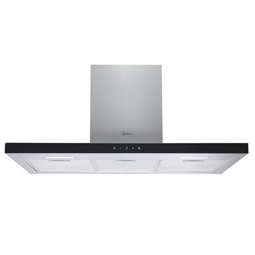 Image of Midea MH90M21ET33SG-UK 90cm Chimney Cooker Hood - Stainless Steel