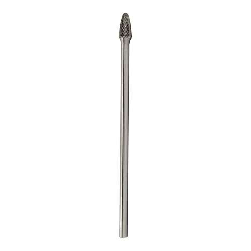 Image of Drill America SF-1 Carbide Burr /Rotary File Tree Radius End Double Cut for Die Grinder 1 /4 inch Dia. x 5 /8 inch Cut Length with 1 /4 inch Shank and 2 inch Overall Length, DUL Series
