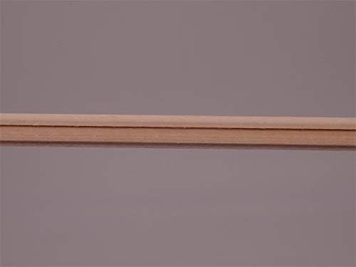 Dollhouse Miniature 1/12 Scale Wood Finishing Trim for Staircase Balcony Solid Wood Railing; L 30cm, 0.8cm * 10 Pieces