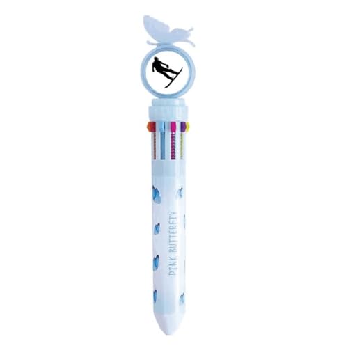 Stylo à bille rétractable multicolore pour noter vos performances de glisse et ski