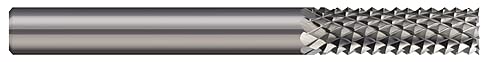 Micro 100 RDB-20 Burr Type End Cut, Diamond Cut Router Flute,"Style D", Solid Carbide Tool, 3/32" Cutter Diameter, 3/8" Flute Length, 1/8" Shank Diameter, 1.5" Overall Length