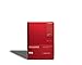 Zequenz Classic 360 Soft Cover Notebook, Soft Bound Journal, Red, Medium, 5" x 7", 200 sheets / 400 pages, Ruled, Lined paper