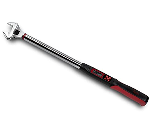 Tapha Tools Adjustable Digital Torque Wrench 12.5-250.7 Ft-Lbs (17-340 N-M) Torque Range, 10-41 Mm Adjustable Jaw, Led And Buzzer Notification, Preset Memory, Iso 6789 Tested And Calibrated #TOP10