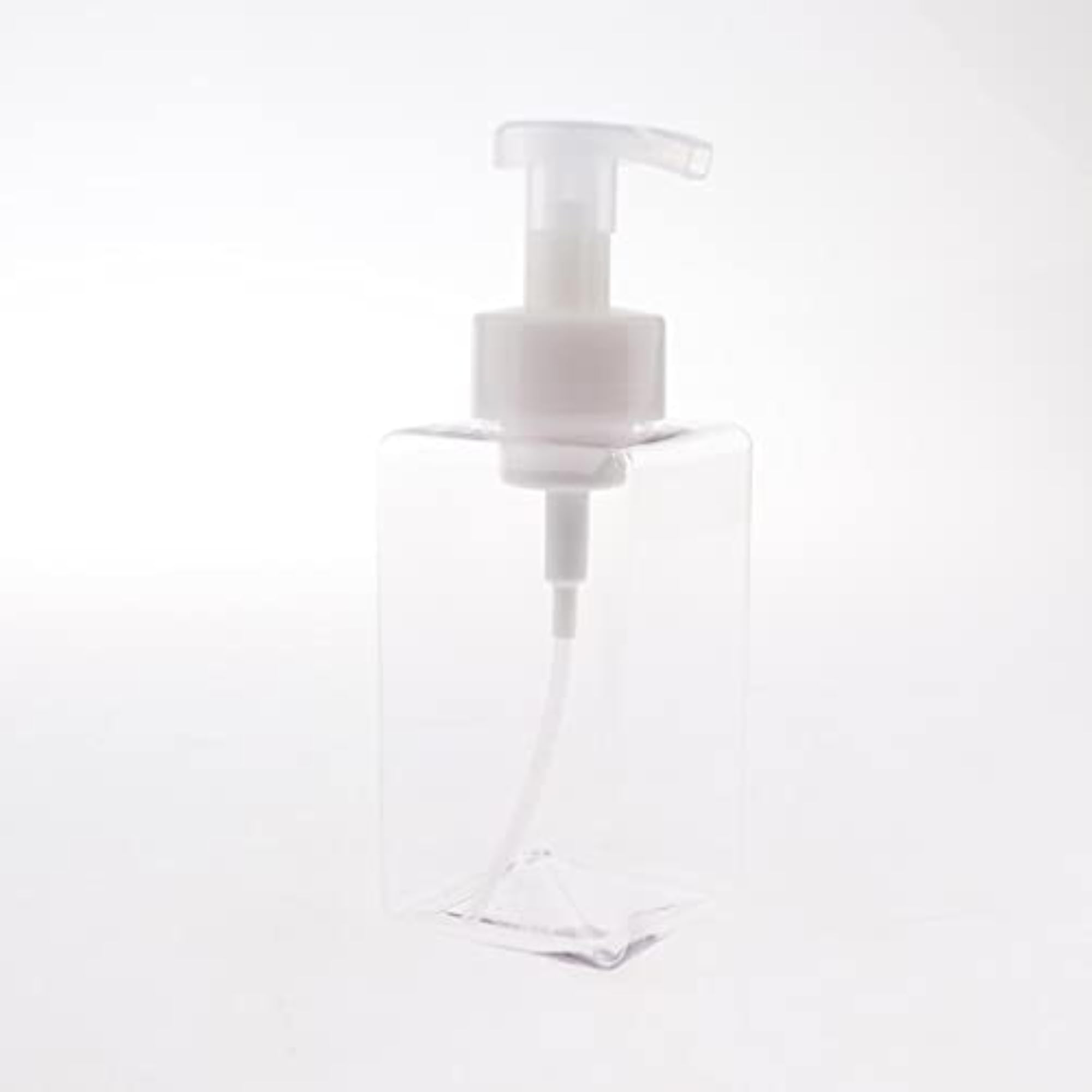 Empty PVC Square Pump Bottle Jar Dispenser for Liquid Lotion