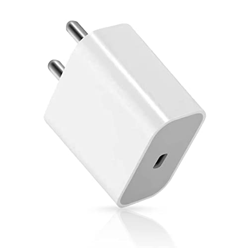 Image of 20W USB-C Fast Charger Adapter with Type-C Cable - Power Delivery Wall Charger for Smartphones, Tablets & Wireless Earbuds