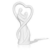 ARJDXDP Statues en Porcelaine d'art De Couple Affectueux,Sculpture...